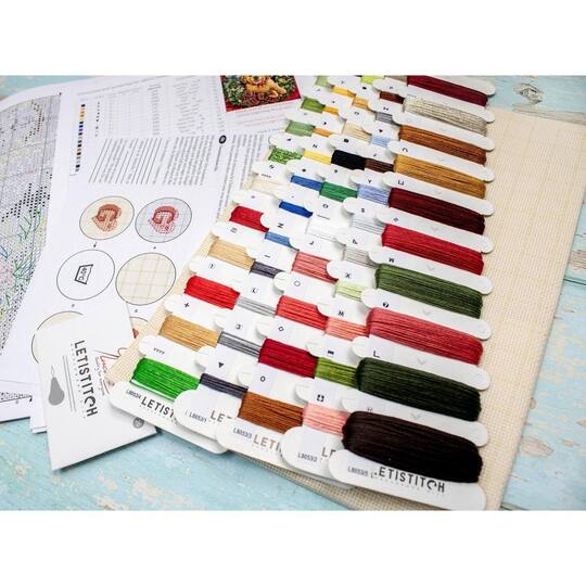 Letistitch Summer Splendor Counted Cross Stitch Kit